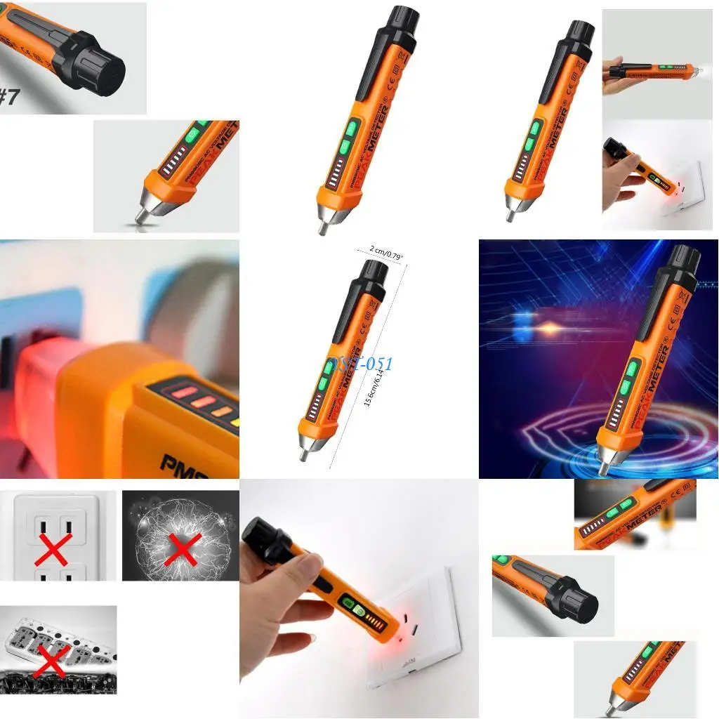 

E15A Electrical Pen Non-Contact Detector AC12-1000V Tester Detector