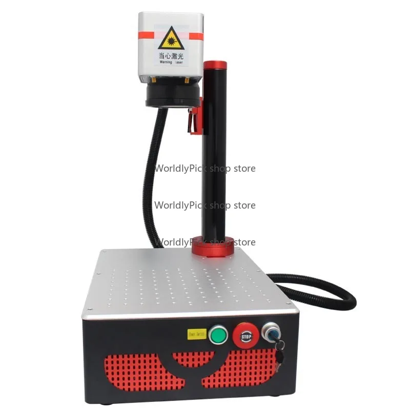 Factory Price CNC 3D Fiber Laser Wire Engraving 50W Fiber Rotary Marking Metal Machine Metal Mini 20W
