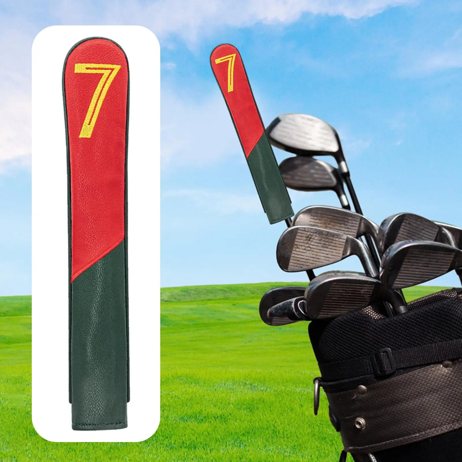

Golf Alignment Stick Cover Durability, Wear Resistant, Accessories. Dustproof, Easy to Install Premium, PU Leather Scratchproof