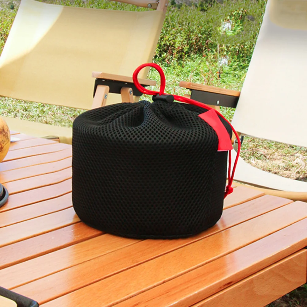 1 pz borse da Picnic organizzatore di stoviglie borsa a rete per esterni borsa Anti-collisione borsa per la conservazione delle pentole borsa da campeggio Supplie Mesh Pouch