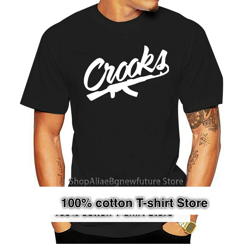 

Crooks And Castles Men's T Shirt Black Size S To 3xl Gift T-shirt Fashion