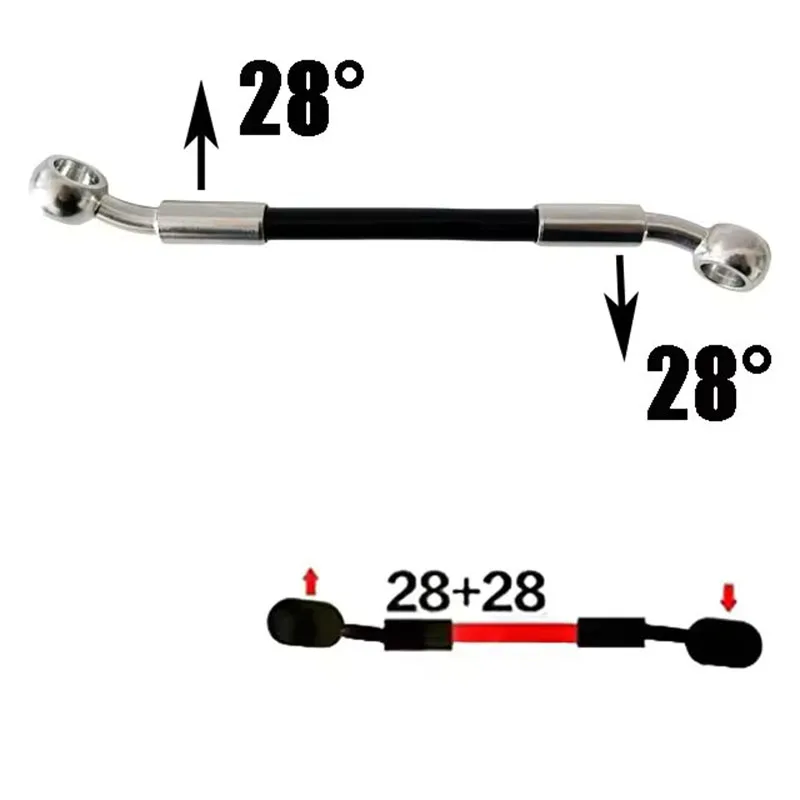 Selang Rem Hidrolik Sepeda Motor yang Diperkuat AN3 Pipa Rem Kopling Berbahan Baja Tahan Karat yang Dapat Disesuaikan M10 0 °   28 °   45 °   75 °   90 ° 1/8