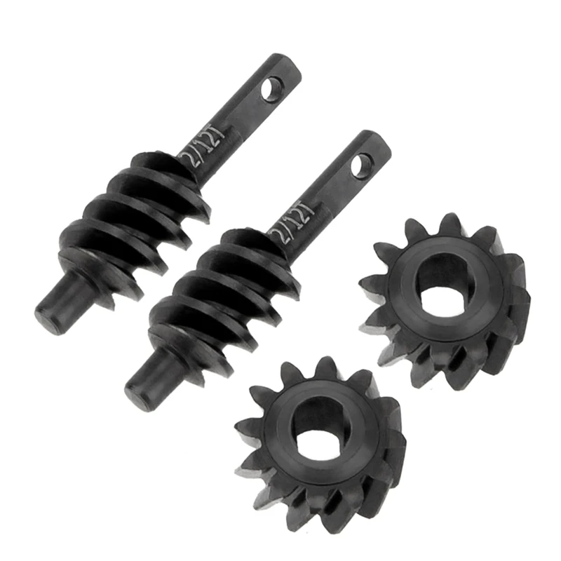 SCX30 Differential Gear Worm Gear Set for 1/30- SCX30 RC Crawler Upgrades, 2 Sets (2/12T, Overdrive 33.3%)