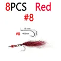 8 piezas rojas talla 8