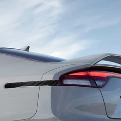For Kia Stinger 2018-2022 2 PCS Rear Carbon Fiber Car Rear Light Decals Stickers Emblems Side Lamp Stripes Trim