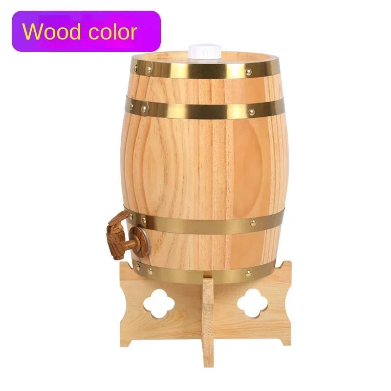 Vertical Wine Barrel Oak Storage for Red Wine Whiskey Decorative Wooden Wine Barrel for Rustic Charm Stylish Beverage Storage