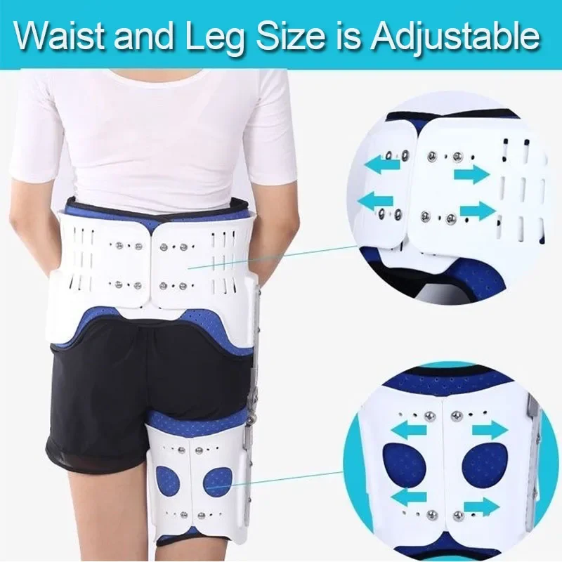 Hip Fixation Brace Thigh Fractures Wrap Compression Joints Belt Orthosis Extension Stent Fractures Corrective Protective Support