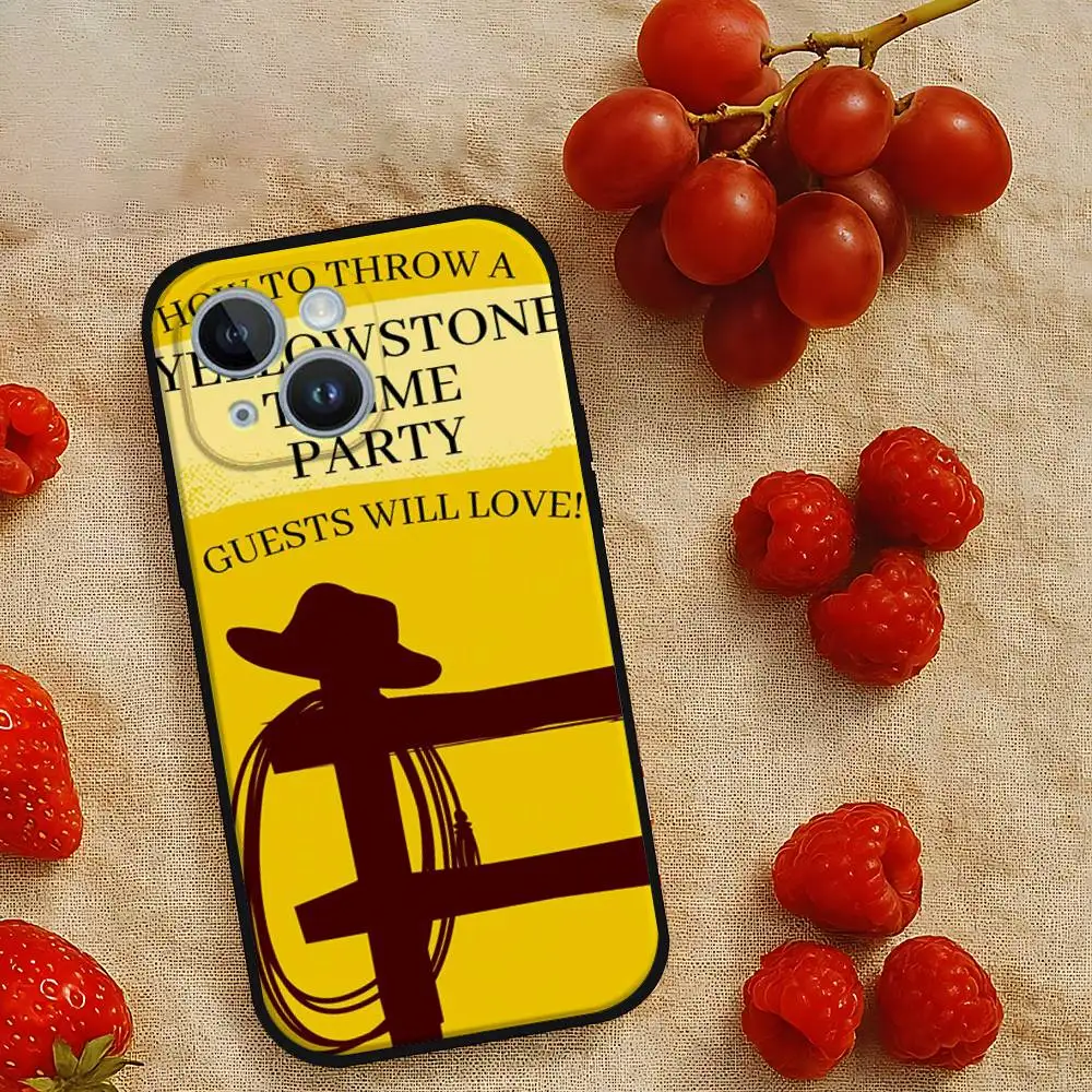 حافظة هاتف Yellowstone TV Show حافظة مضادة للصدمات لهاتف آيفون 17 11 13 15 14 16 Pro Max 12 Mini 7 8 Plus XR X XS غطاء هاتف غير لامع #5