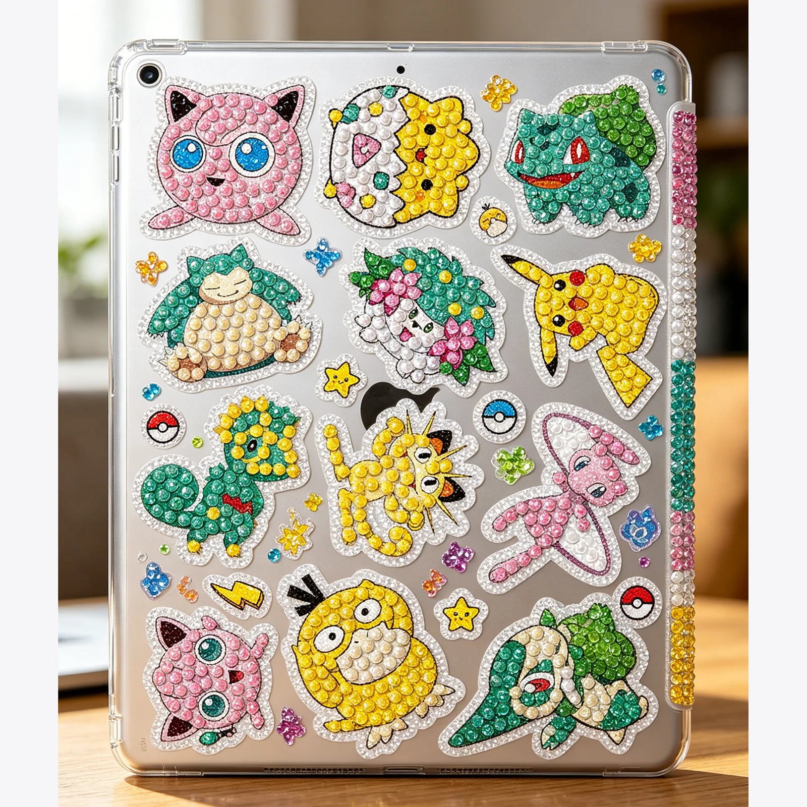 

New Arrival Digimon & Pikachu DIY 5D Diamond Painting Stickers, Cute Cartoon Anime Diamond Art, Creative Handmade Gifts for Kids