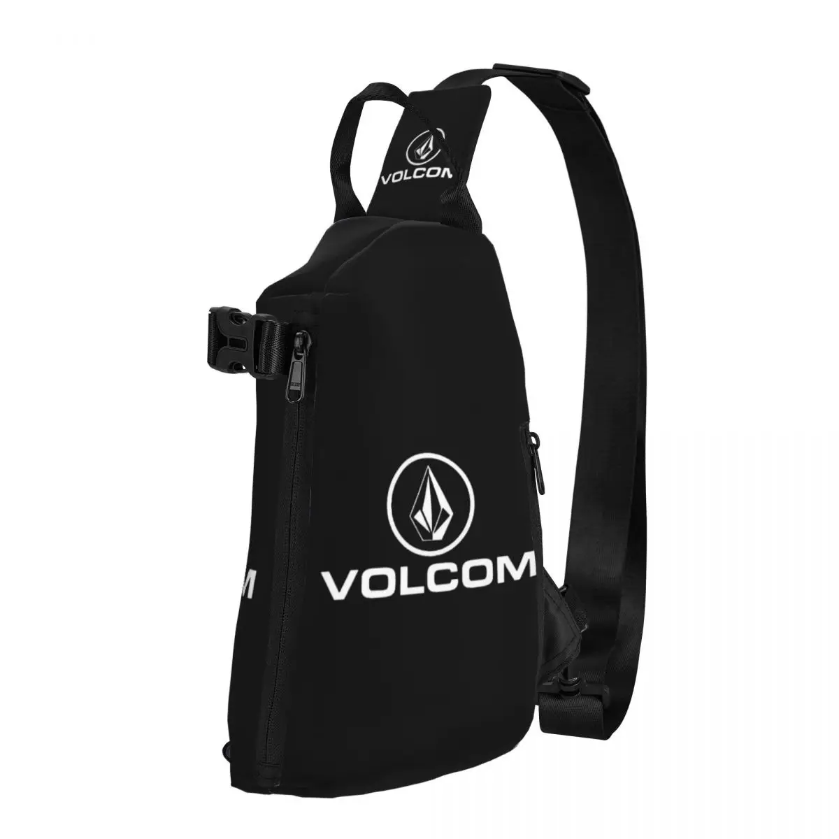 Volcom Chest Bag Men Sling Crossbody Backpack Chest Bag Travel Hiking Daypack Shoulder Bag