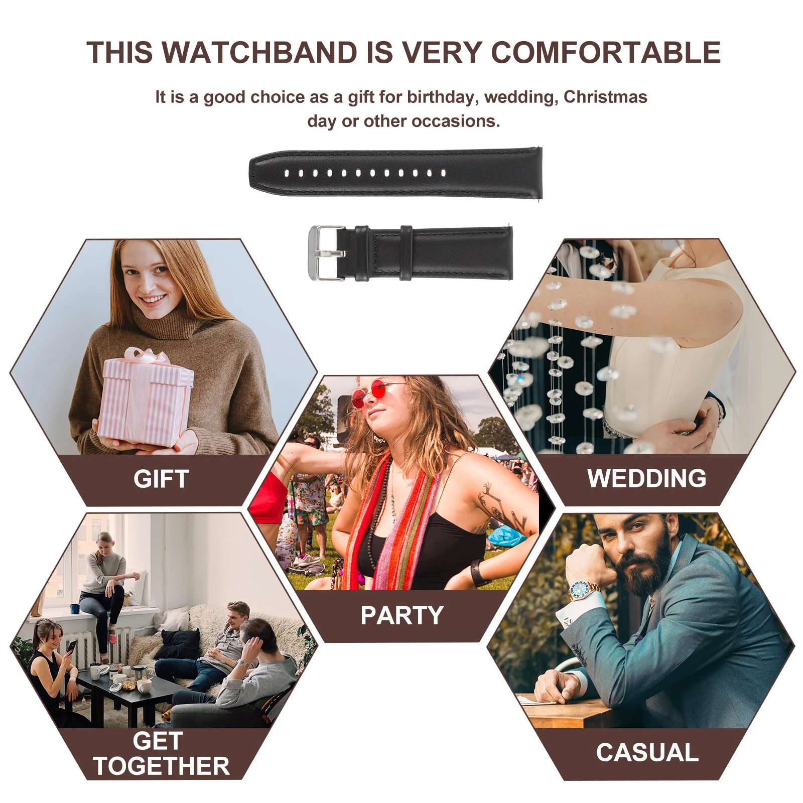 

Watch Band Adjustable Replacement Strap For Smartwatch Comfortable Wristband Gift Phone Accessories