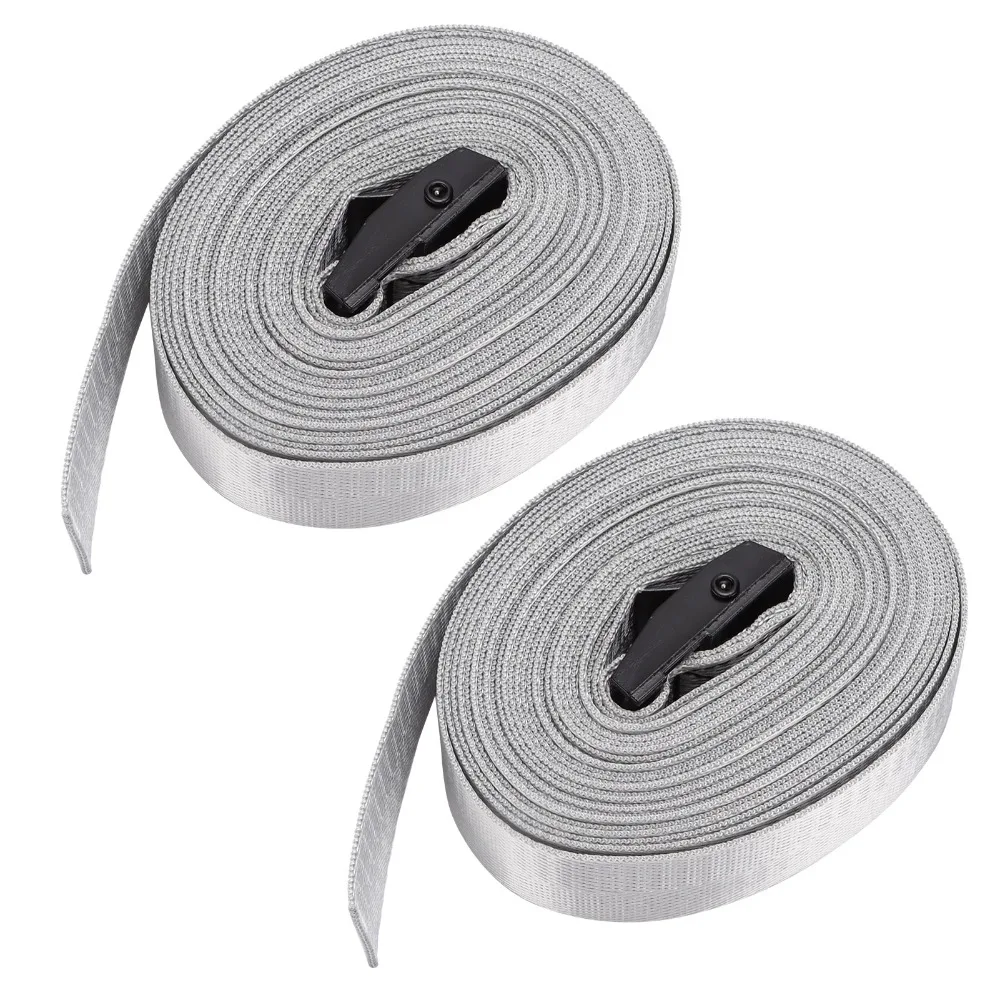 

2 Pcs Durable Zinc Alloy Tie Down Straps Adjustable Heavy Duty Ratchet Straps Lashing Straps Truck Trailer