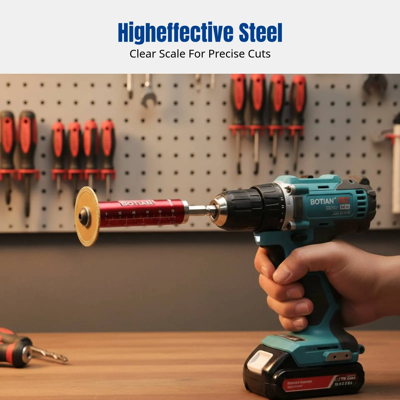 PVC Pipe Internal Cutting Tool, Brazed Hardened Drainage, Electric Drill Compatible, Adjustable