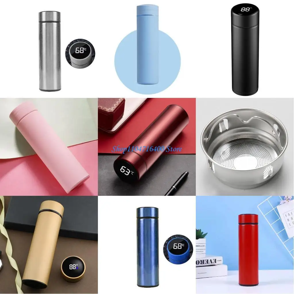 y1gd Thermal Mug Beer Cup Stainless Steel Vacuum Insulated Coffee Mug Wide Mouth Water Bottle Drinkware BPA