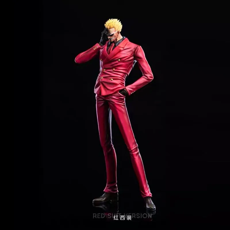 

Новый 30 см Donquixote Doflamingo Shichibukai стоячий поза красный костюм аниме фигурка модель статуя кукла коллекция украшение стола игрушка