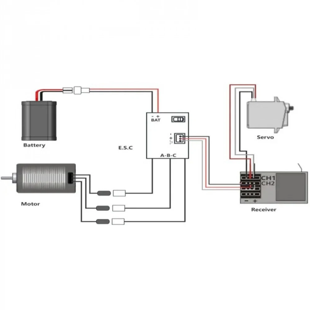 

1224 Brushless Motor FAM32 25A ESC Combo 4000KV/5000KV for 1/18 1/24 1/28 RC Climbing Car FMS SCX24 Drift Off-Road Vehicle Parts