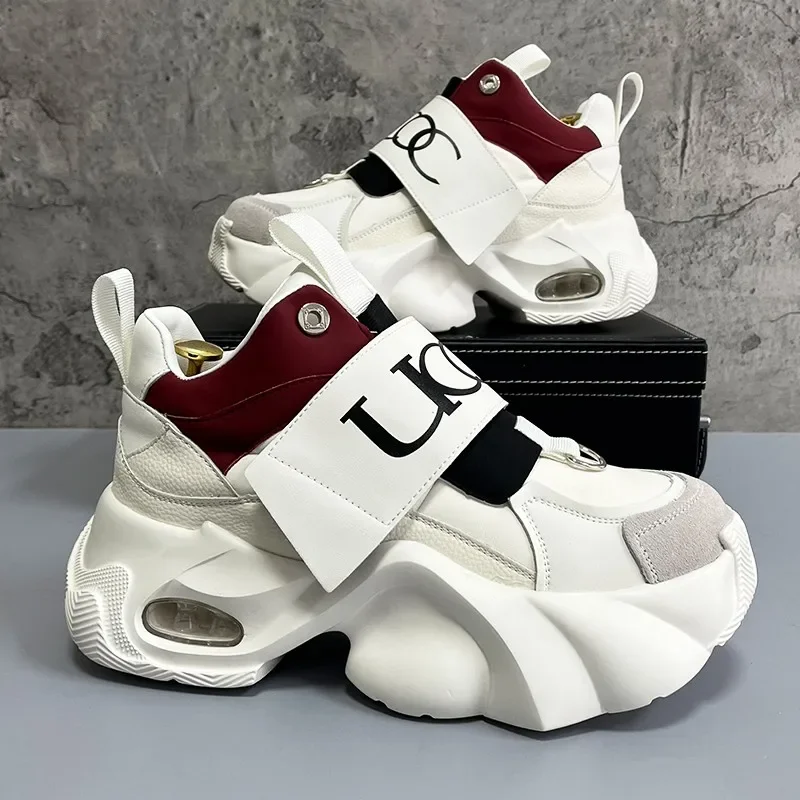 

Platform Sneakers for Men Fashion Designer Shoes for Men Luxury Thick Sole Casual Men White Sneakers Tennis Running Men's Shoes