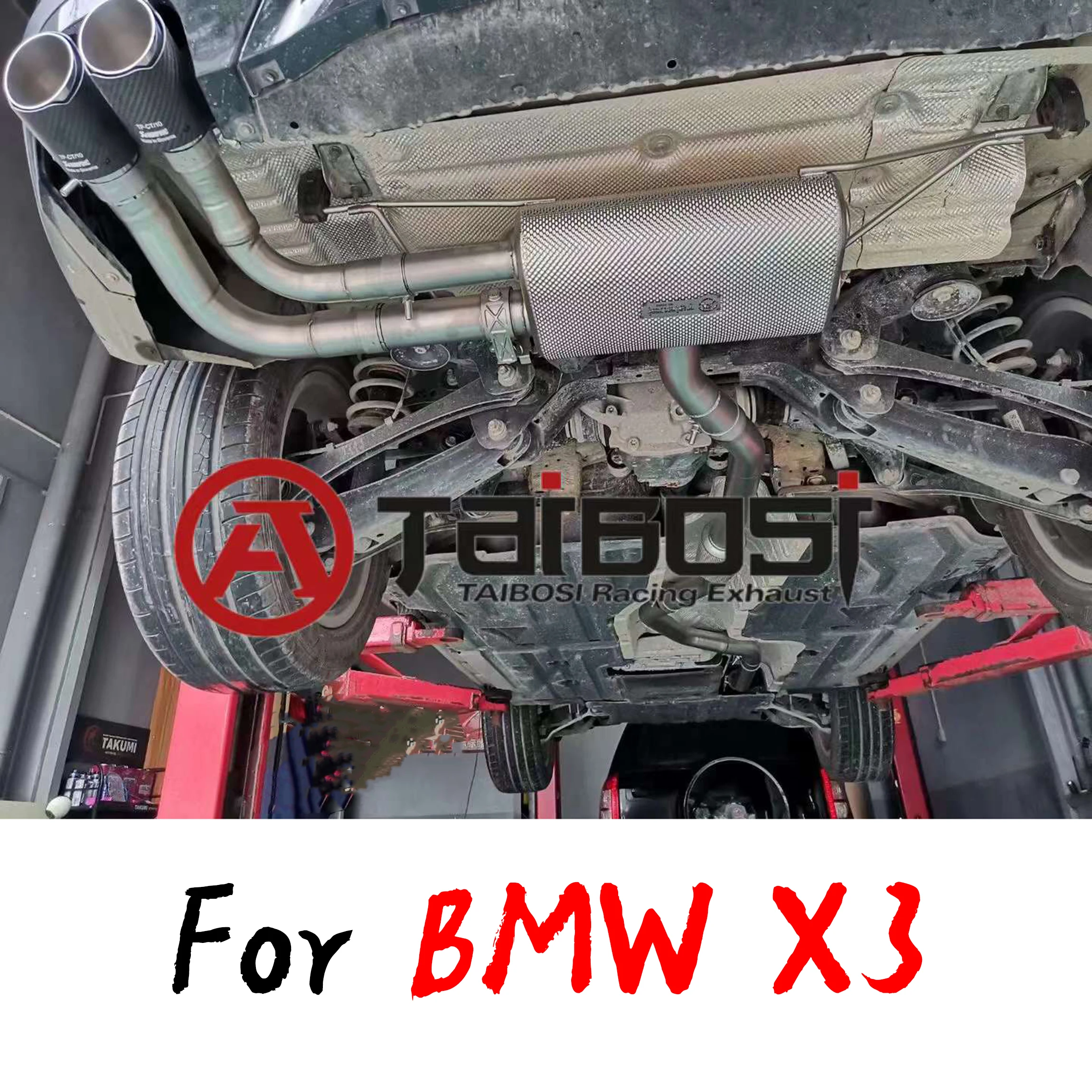 For BMW X3 G08 / F25 Car Exhaust System Catback Pipe Taibosi Performance Electric Valve Muffler Stainless Steel Sound Modify