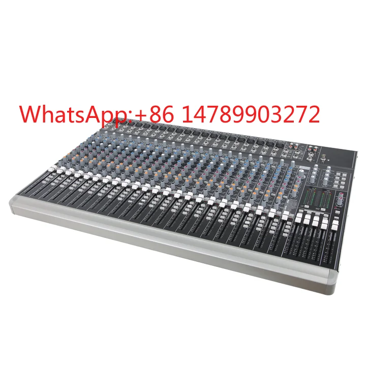

28 Channel DJ Mixer 48V Phantom Power BT USB Metal Body Stage Karaoke Gear