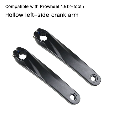 Imagen 1 del producto Reemplazo del brazo de manivela izquierdo de bicicleta de 170 Mm para bielas huecas Prowheel 10T aleación de aluminio se adapta a eje de Pedal de 14 Mm 