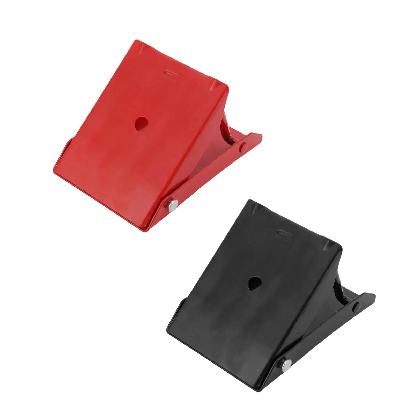 Heavy-duty Folding Wheel Chock, Metal Block with Stable, Anti-slip Construction for Cars, SUVs, Trailers, Motorhomes, And Trucks