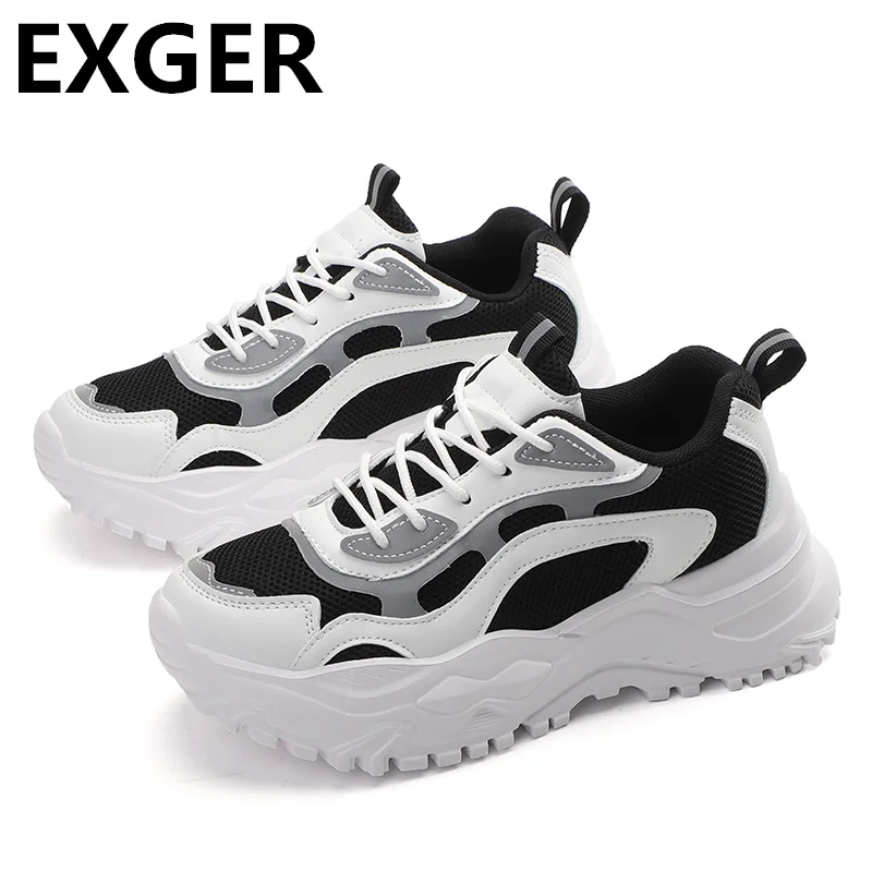 2023 Spring and Autumn New Versatile Thick Sole Casual Sports Shoes Summer Breathable Little White Shoes Women's Shoes