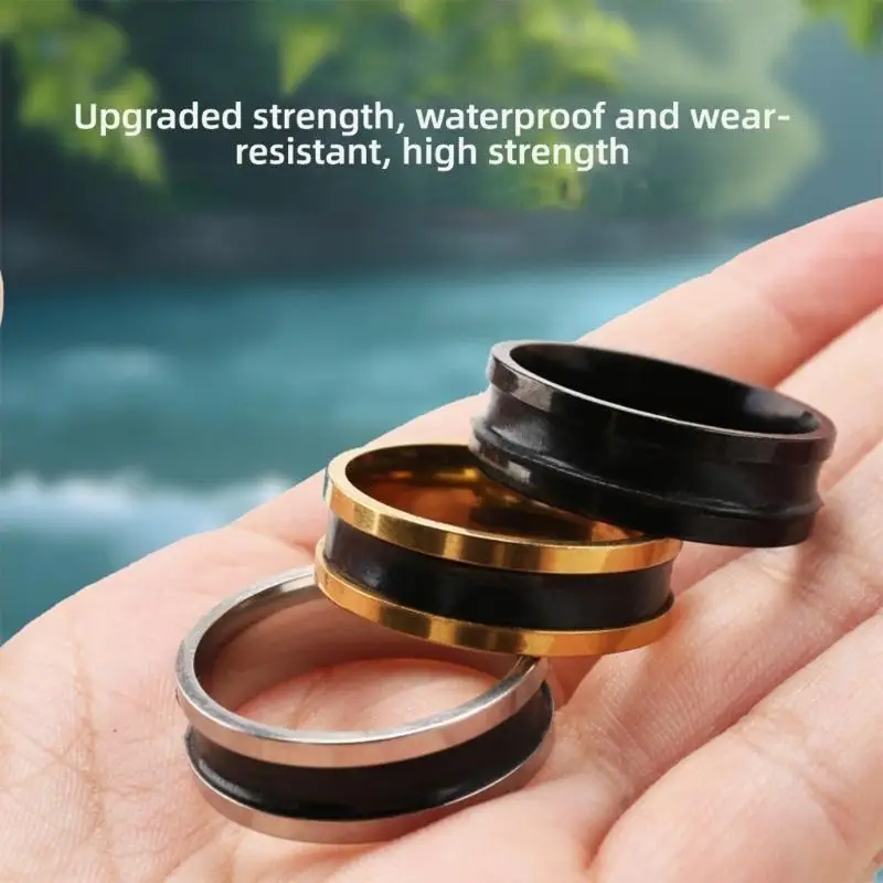 Fishing Line Knot Puller Assist Tool Compacts Fishing Line Management Rings Aluminum Alloy Fishing Line Pulling Rings  view 2