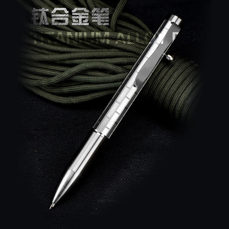 Multi-Function Tc4 Titanium Alloy Tactical Pen, Outdoor Supplies, Life-Saving Tool, Signature Writing, A331