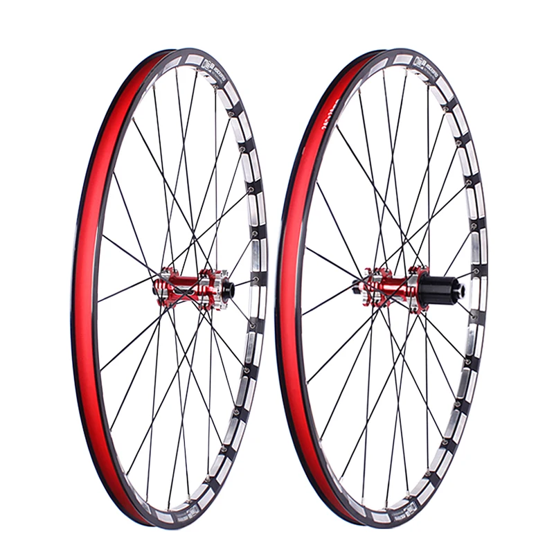 AliExpress NONE ROCKBAO 26/27.5/29" Wheelset Carbon Hub MTB Disc Brake 4Bearings Bicycle Wheel Sets Mountain Bike 7-11Speed Thru Axle/QR ﻿