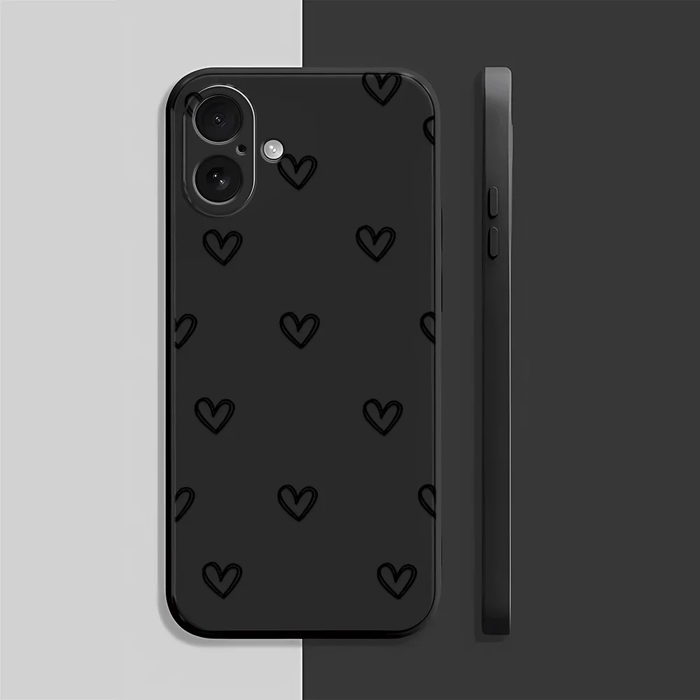 

Модный эстетичный чехол для телефона Love Phone Case для iPhone 17 Pro Max/17 Pro/17/16/15/14/13/12/11/Pro/Plus – идеальный подарок для друга