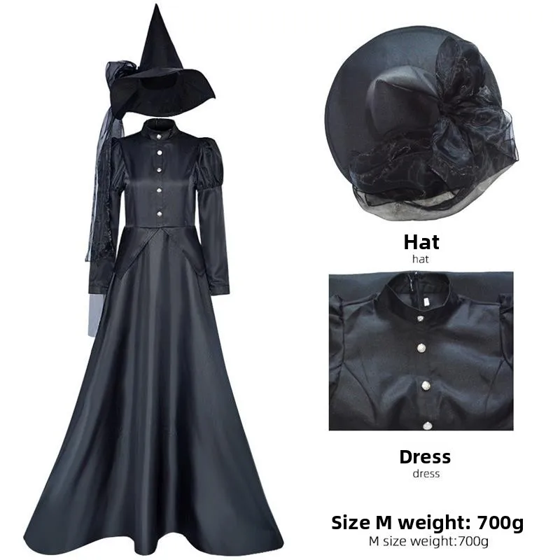 ローブウィザードコスプレ衣装　売れ筋魔女衣装　女性用伝統舞台衣装　2024年秋ファッション
