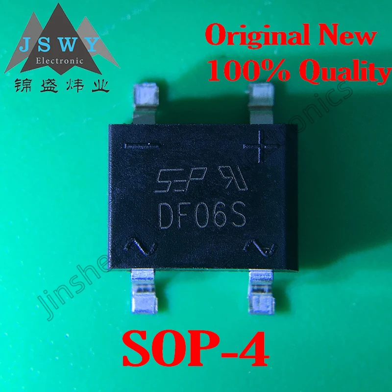 

(100/500 pieces) DF06S SOP-4 DF06 600V1.5A rectifier bridge chip new original spot delivery fast