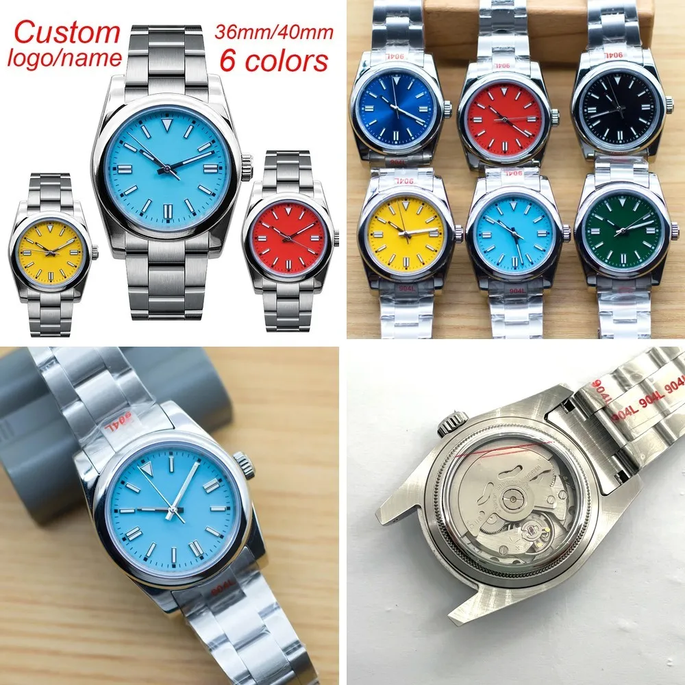 

Moq 5 units wholesale price custom logo high quality luxury watch 36mm 40mm Men Automatic Mechanical Watch NH35