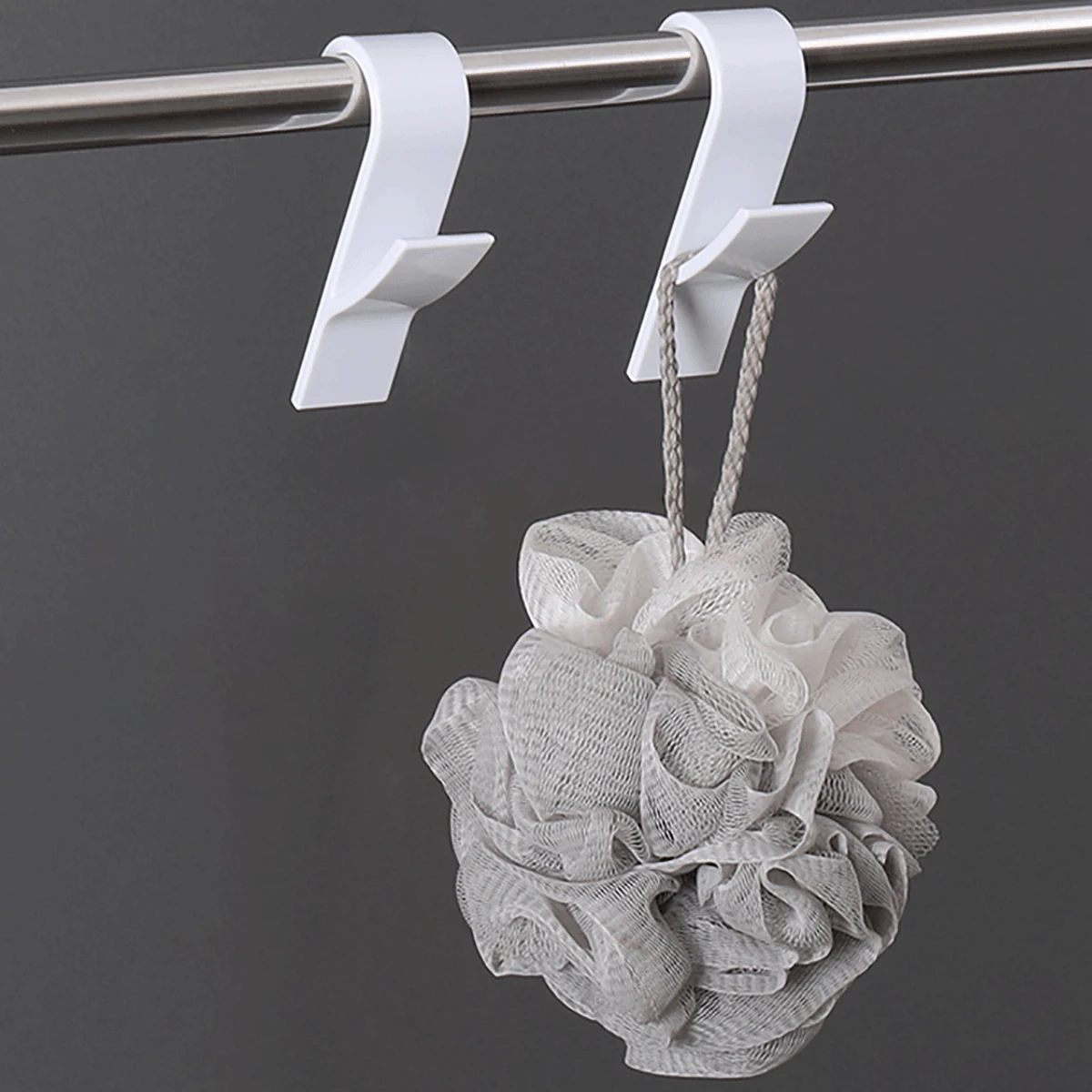 S-shaped Hanging Hooks Towel Radiator Rail White/Transparent/Black Storage Racks Kitchen Wardrobe Bathroom Hanger Clips Tools