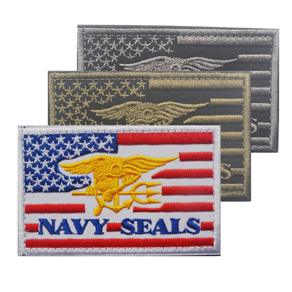 Navy SEAL NAVY SEALS Badge U.S.ARMY Military Patch Embroidered Outdoor Tactical Fabric Sticker For Clothing and Backpacks