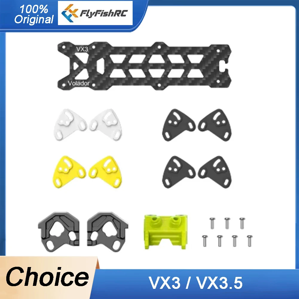 FlyFishRC Volador VX3 VX3.5 cadre O4 Kits de pièces de mise à niveau de remplacement compatibles avec O4 Pro pour Drone de course RC FPV Freestyle