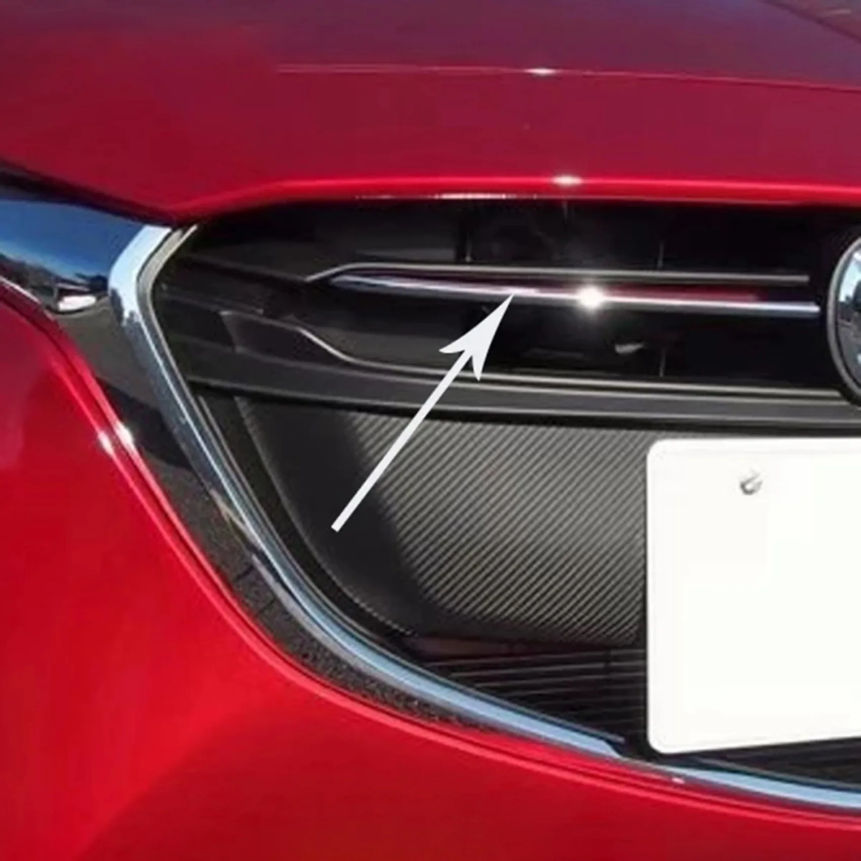 A13Z-Car Front Grille Grill Cover Trim Molding For Mazda 2 Demio 2015-2017 DJ DL Mazda2 Hatchback Sedan Styling - view 6