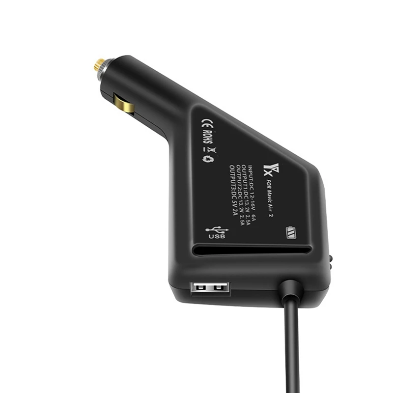 Cargador de coche 3 en 1 para Mavic Air 2S, carga de batería, puerto USB, Control remoto, DJI Mavic Air 2