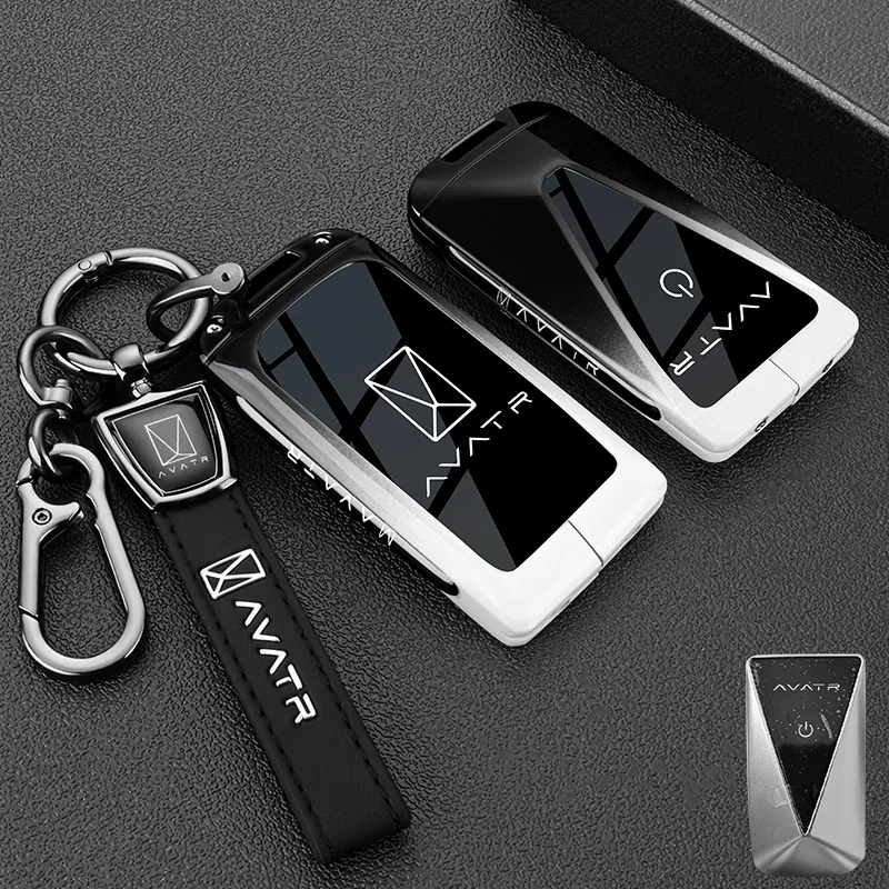 For AVATR 12 07 06 11 Car Key Case Remote Protector Cover Bag Shell Keychain Holder Key Fob Interior Car Accessories Zinc Alloy
