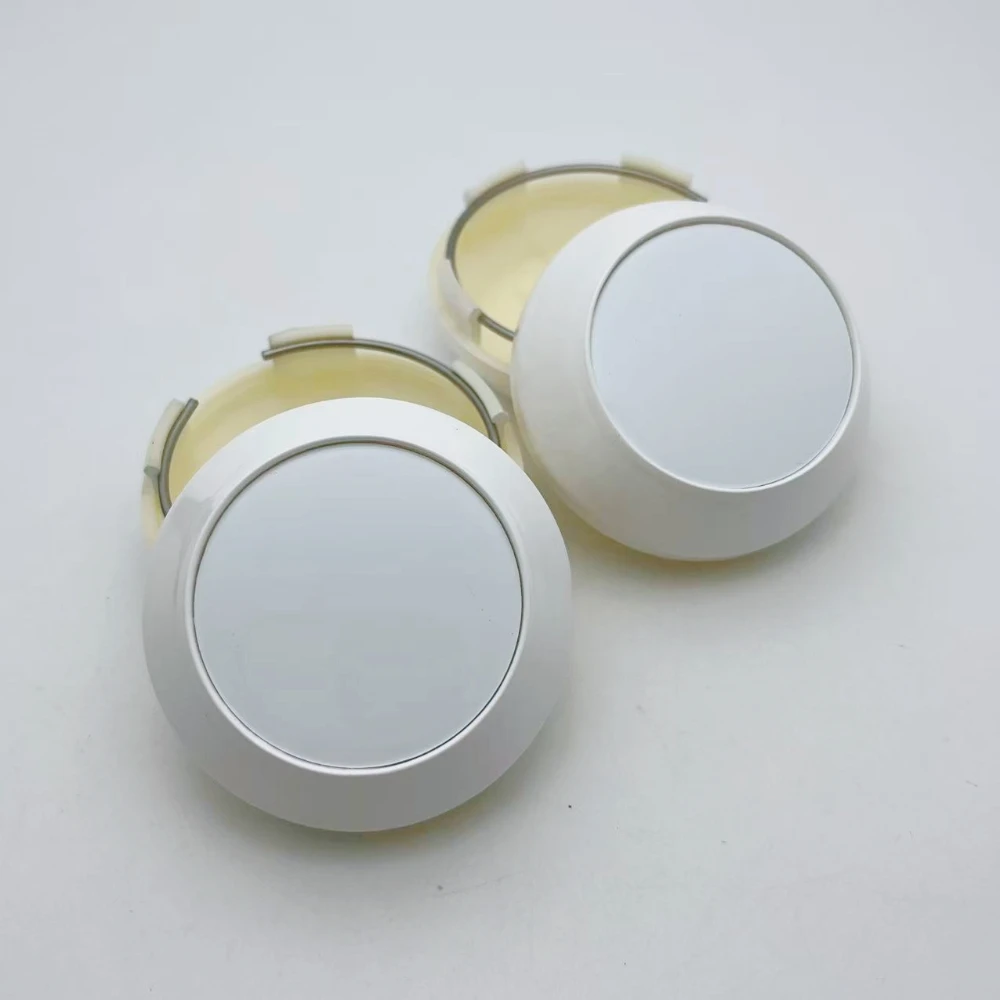 4pcs 60mm 65mm 68mm 69mm White Emblem No Logo Car Wheel Center Caps High Cap Wheels Hubcaps Rim Center Cover Car Accessories