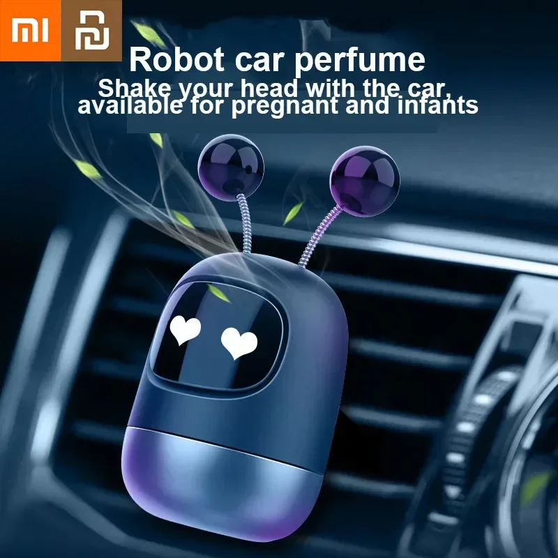 Xiaomi Youpin Car Air Freshener Auto Mini Robot Vent Clip Parfum Flavoring Ventilation Outlet Aromatherapy Automotive Interior