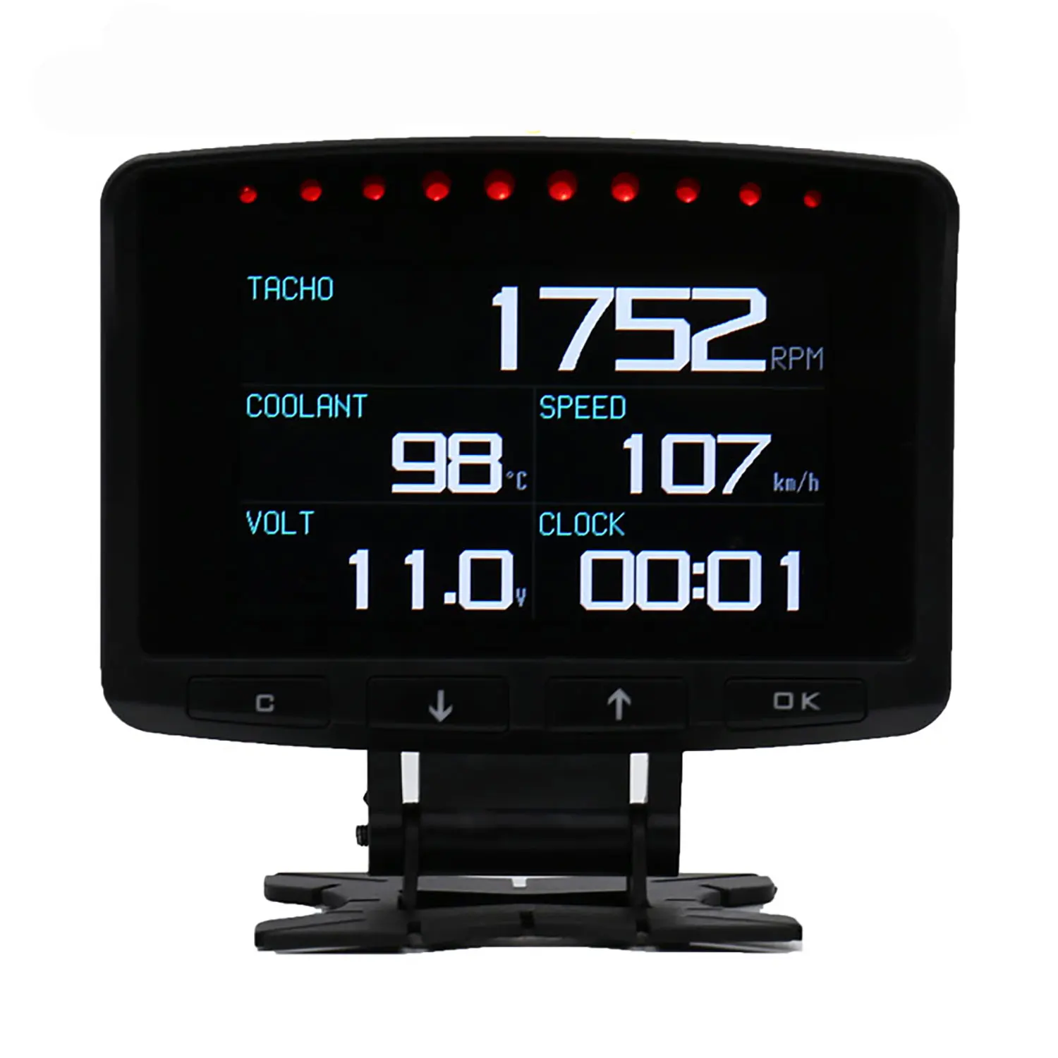 

Универсальный автомобильный проекционный дисплей A208 HUD: датчик оборотов, температуры и давления масла, автомобильные аксессуары