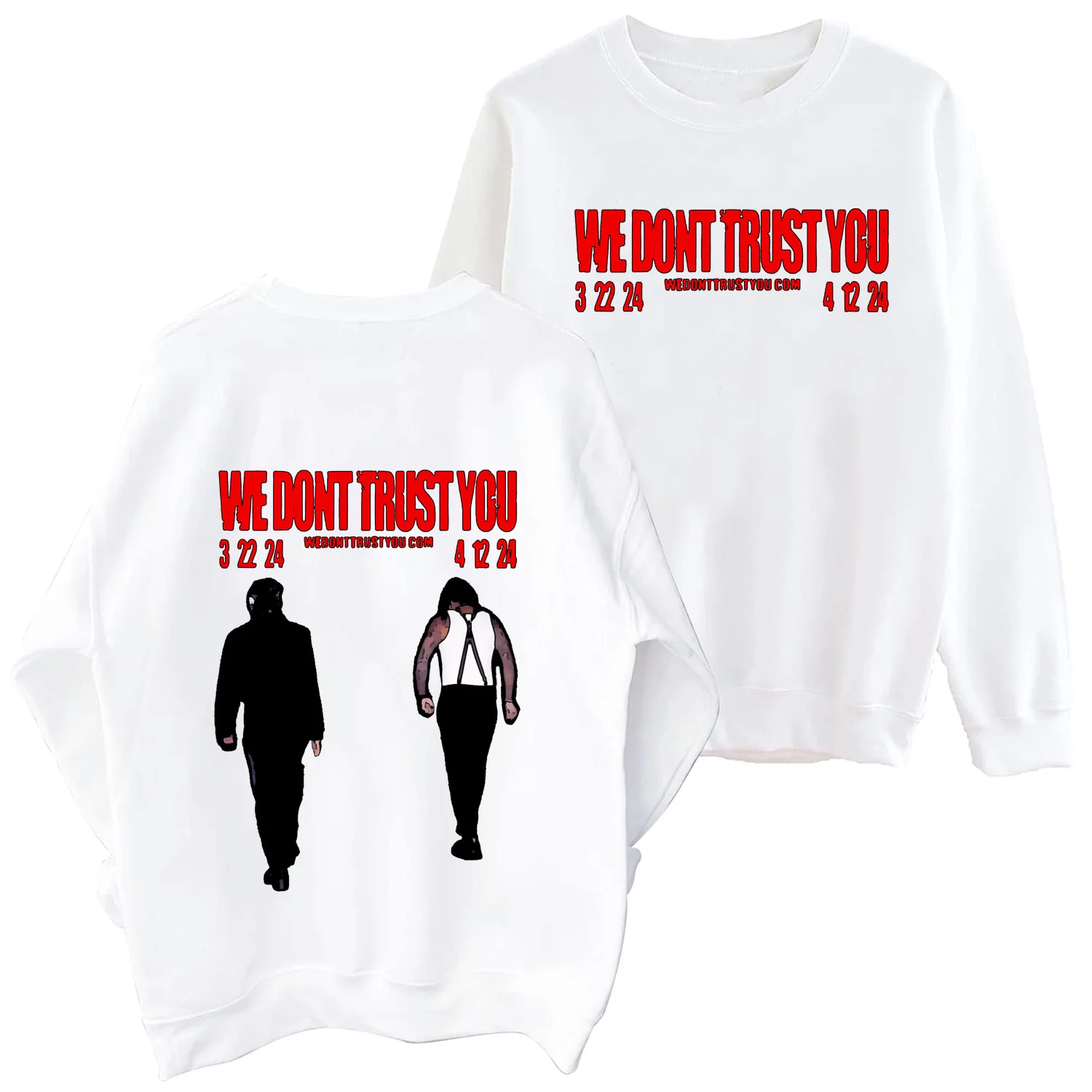 Future and Metro Boomin We Don't Trust You Sweatshirt Harajuku Long Sleeve Oversized Hoodie Fans Gift