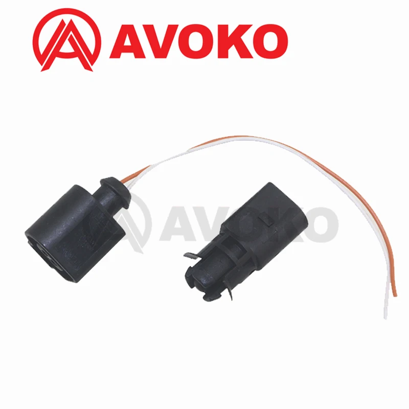 Ambient Outside Air Temperature Sensor With 2 pin Connector Plug For Volkswagen AUDI SEAT SKODA 1J0919379A 1J0 919 379 A