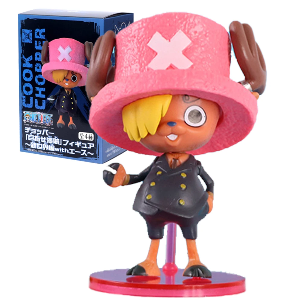 8cm tony chopper cosplay figura anime uma peça sanji usopp portgas d ace modelo de golfe brinquedo presente coleção ornamentos pvc