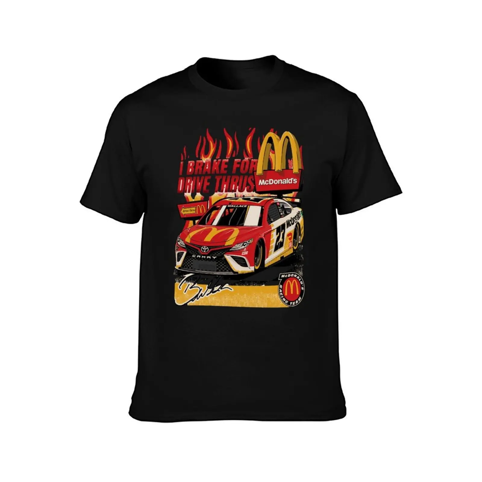 Bubba Brakes for Drive Thrus Racing Graphic T-Shirt sweat tees anime t shirts baggy shirts mens t shirt graphic