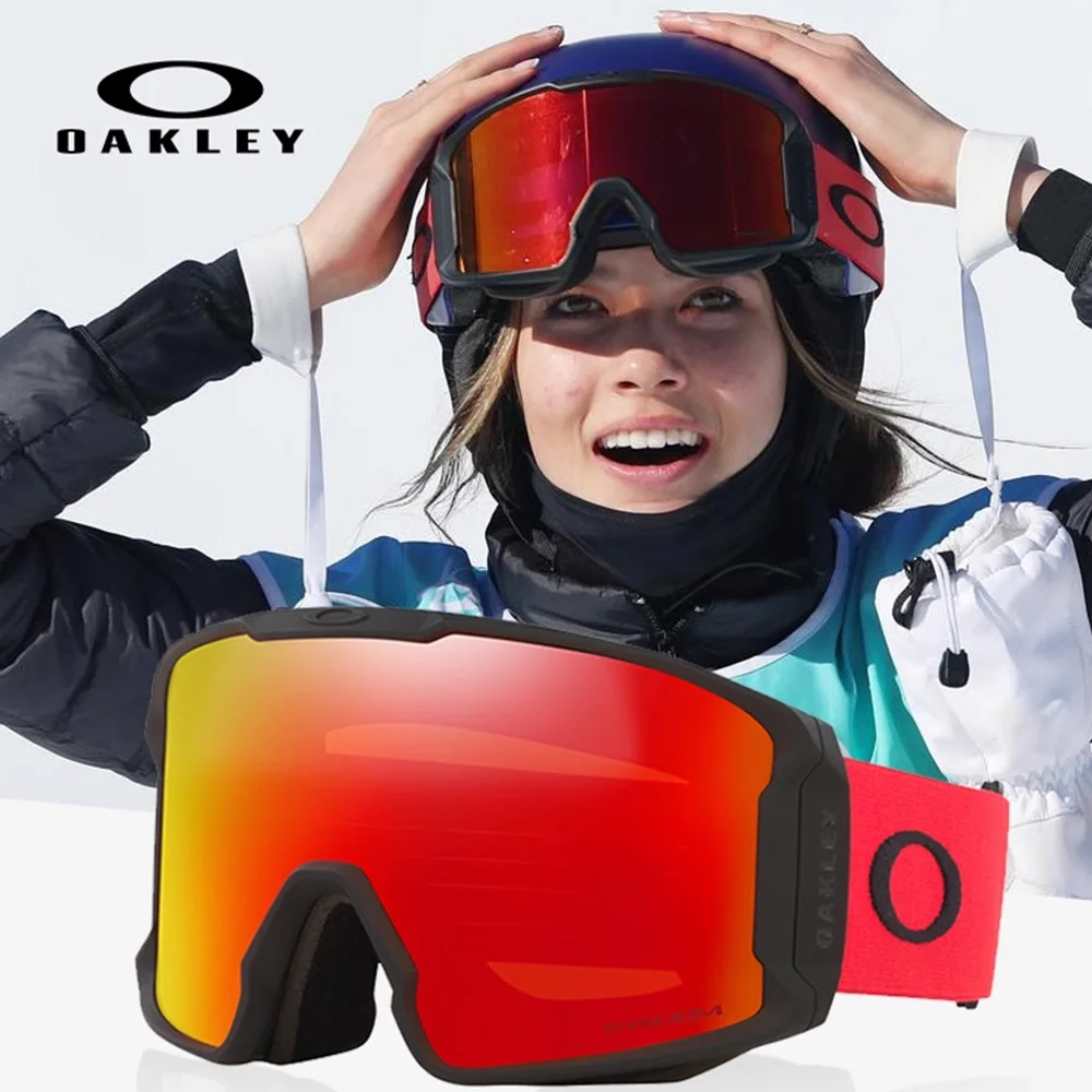 Oakley Line Miner [L] Ski Goggles, Snow Goggles with Prizm Lenses, Model [7070], Unisex Protective Eyewear
