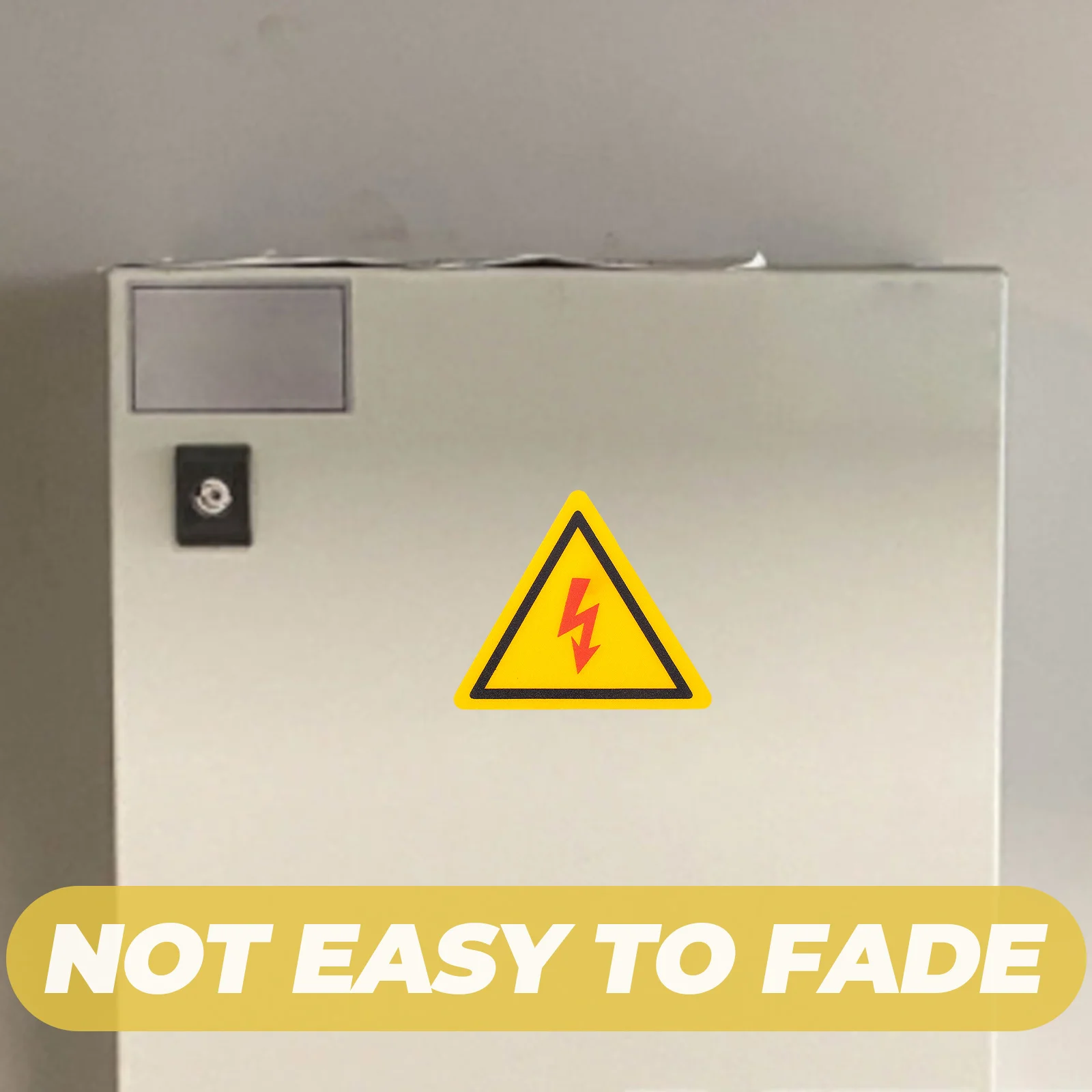 2 Stück HighVoltageSticker ElectricPanelLabels 45 mmTriangle WarningSigns OilResistant SafetyStickers HighVoltageDangerSign