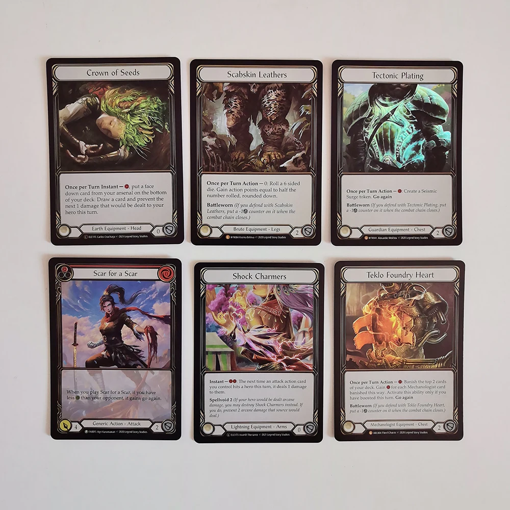 Big Sale! Custom Proxy FOIL FAB Cards for Entertainment Games Rampart of the Ram's Head Braveforge Bracers Scabskin Leathers