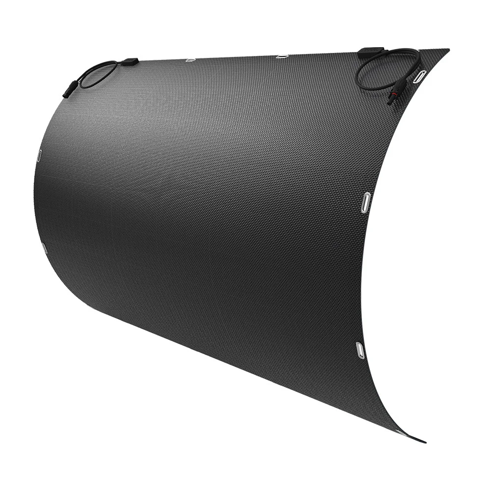 Full Black Lightweight BC Solar Cell Flexible Solar Panel 100W  200W 230W 12V 24V for Balcony House